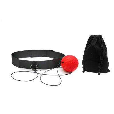 China Hot Selling PU 2 Tier Boxing Training Balls With Elastic Headband Punch Fight React Head Ball for sale