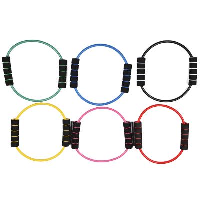 China Latex Band or Bodybuilding Rope O Shaped Ring Bodybuilding Circle Ring Exercise Latex Fitness Workout Tubes for sale