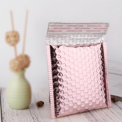 China 2021 Hot Selling Self Seal Padded Envelope Bubble Bag Padded Envelopes Shipping Waterproof Express Packaging Bags Rose Gold Poly Pink Large Custom Bubble Mailers for sale