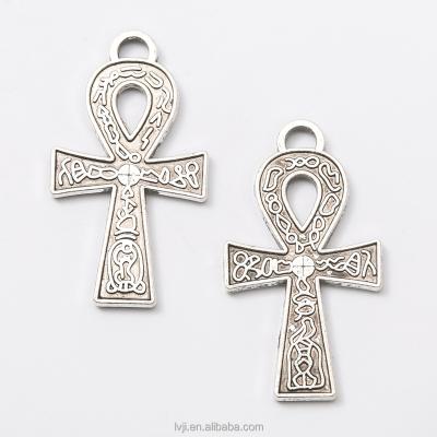 China Fashion factory new style OEM Egypt cross silver ankh pendant jewellry for sale