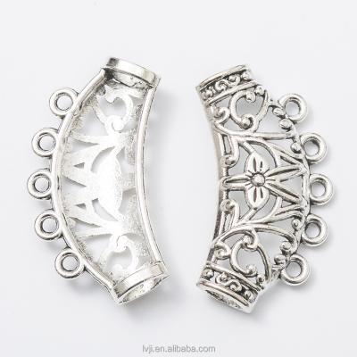 China Fashionable Scarf Buckle Charms Antique Tibetan Silver Tone Necklace Pendants For Jewelry for sale