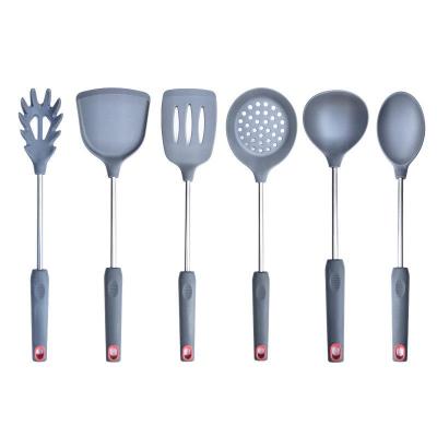 China Small Viable Kitchen Essential Instrument Premium Silicone Spatula Set Of Silicone Rubber Heat Resistant Non-Stick Spatula 5 for sale