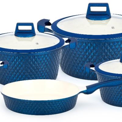 China SUSTAINABLE DIE CAST ALUMINUM COOKWARE SET 9 pieces for sale