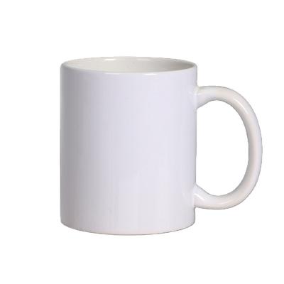 China Hot Selling Cheap Price Viable 11oz Ceramic Simple White Custom Coffee Mugs Logo Sublimation Cup Porcelain Tea for sale