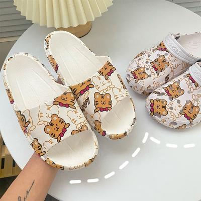 China Waterproof Crooks Shoes 2022 New Cartoon Mules Garden Shoes Eva Foam Slides Slippers Charms Clogs For Women for sale