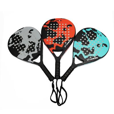 China 50% carbon/50% fiberglass racquet EVA Memory Flex Foam Core Padel tennis racket carbon fiber for sale