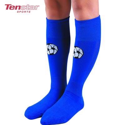 China Antibacterial Wholesale High Running Sport Compression Custom Knee Soccer Socks for sale