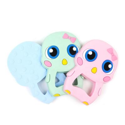 China Toy Animal Type Products Colorful Soft Silicone Baby Chicks Baby Teether Shower Gift Cute Chewing Toys For Newborn for sale