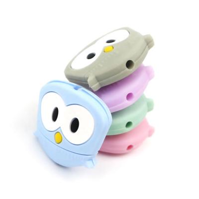 China Amazon New Toy 2020 Bird Shape Baby Animal Silicone Teether Kids Soft Interesting Chewable Toys for sale