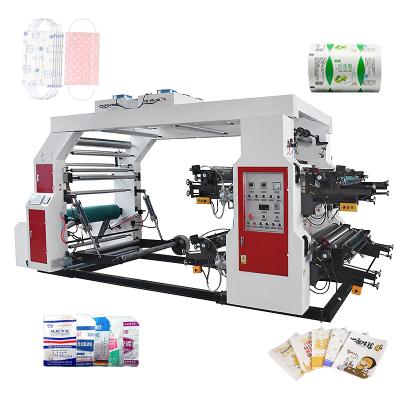 China Building Material Stores Kraft Paper 4 Colors Flexo Printing Machine Mini Portable Flexographic Printer for sale