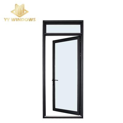 China Energy Efficient YY Windows Anti-theft High Quality Aluminum Double Tempered Glass Casement Door for sale