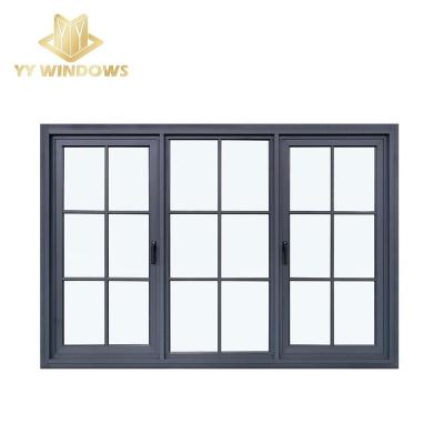 China Magnetic Screen Impact Aluminum Casement Windows With NOA Certificate, FPA With Factory Wholesale Price for sale