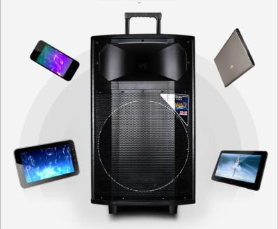 China Portable Battery Powered Wireless Pa System Speakers , Bluetooth Trolley Speaker for sale