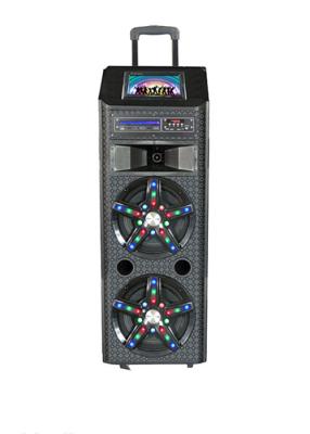 China Rechargeable Battery Disco Light Portable Dj Speaker System PA Sound Speakers for sale