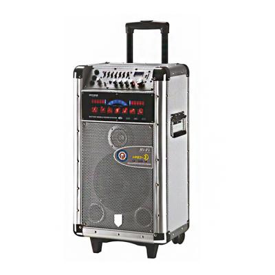 China Battery Powered Portable Bluetooth Trolley Speaker Sound System For Instrument for sale