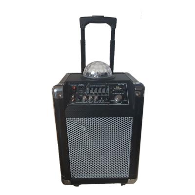 China Battery Powered Dj Sound Led Disco Light Bluetooth Speaker Trolley And Equalizer for sale