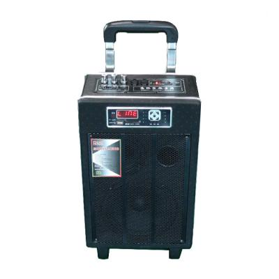 China Professional Loud Portable Bluetooth Pa Speakers / Portable Speaker Box On Wheels for sale