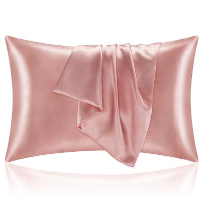 China Anti-Static Wholesale 16/19/22/25/30 mm pure 100% Natural Mulberry Silk Pillowcase Silk Pillow Case  Satin Silk Pillowcase for Hair and Skin for sale