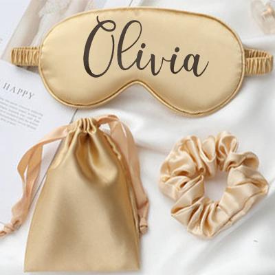 China Therapy China factory customized logo wholesale super digital printing soft silk sleep eye mask sleeping eyemaskPersonalized Name Brides for sale