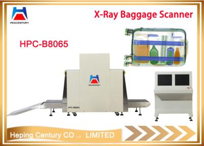 China Big size X-Ray luggage scanner used in metro station, security guide checking 8065 for sale