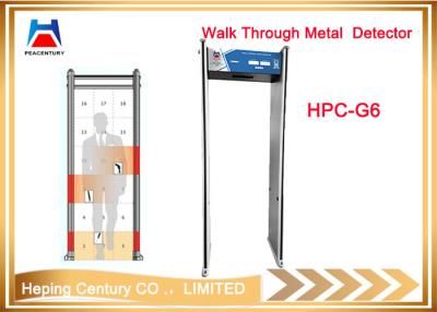 China LED digital counter High Sensitivity LED Alarm Walk Through Metal Detector for sale