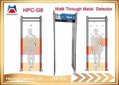 China Cheap 6 zone door frame walk through metal detector for sale