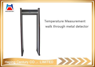 China Temperature measurement walk through metal detector against Corona Virus for sale