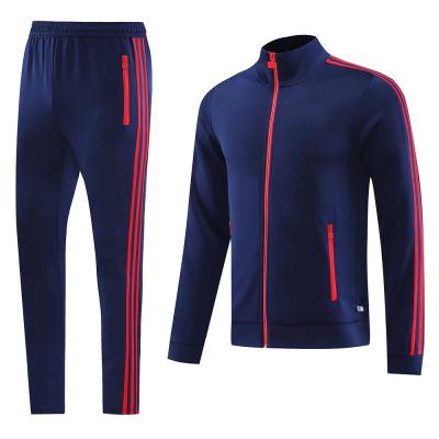 China OEM ODM Soccer Football Training Tracksuit Royal Blue Jacket Set for sale