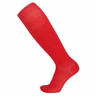 Chine L'appartement tricotent les chaussettes collantes du football que les sports du football de polyester saisissent des chaussettes à vendre