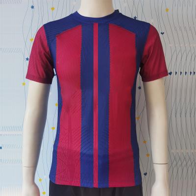 China Gewebe-dauerhaftes Fußball-Team Jersey Polyester Breathable Striped-Fußball-Hemd zu verkaufen