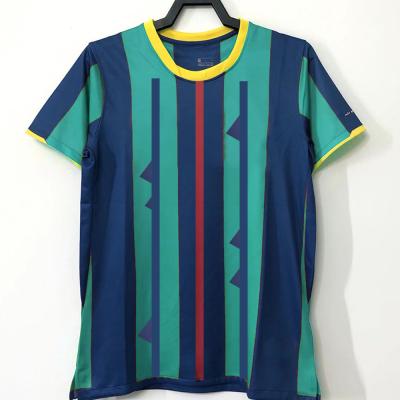 China Blue Red Retro Soccer Jerseys Fabric Retro Football Kits T Shirt Men Soccer Jersey for sale