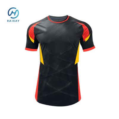 China Short Sleeve Team Football Jersey Soccer Wear With Maximum Wear Comfort Fabric Feature for sale