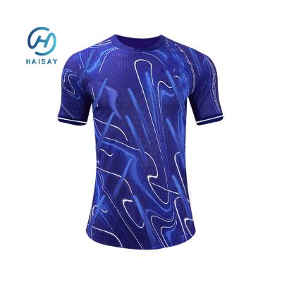 China Custom Blue Player Version National Team Series Home Adult Soccer Jersey with Short Sleeve for sale