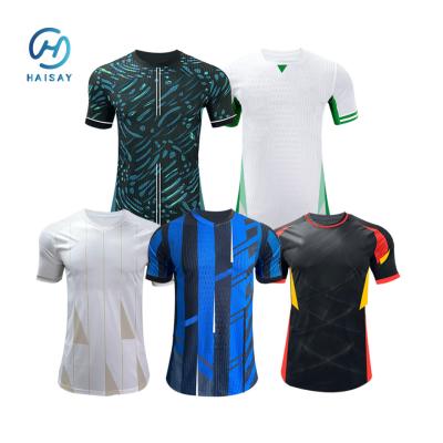 Chine Version joueur confortable et élégant Jersey Tissu en polyester sec rapide pour les amateurs de football à vendre