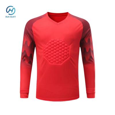 China Multi Padded Goalkeeper Jersey Adult/Kids Football Shirt Long Sleeve Goalie Soccer Mens Goalkeeper Jersey for sale