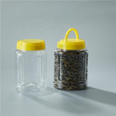 China Food Factory Directly PET Jar Plastic Food Container For Nuts 500g for sale