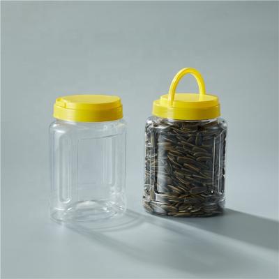 China Snack Products Plastic Packing Food Container Nuts Jar for sale