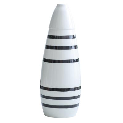 China Contemporary Flower Vase Europe Style Decor European Ceramic Tall Long Floor Vases for sale