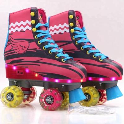 China PVC Leather Adults And Children Snap Quad Roller Skates Manufacturer for sale