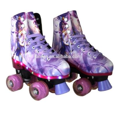 China Synthetic PVC leather+velvet JunRan 2018 Kids Grade Inlolleine Adjustable Skates, RR Skates Professional Inline Skate Shoes, Ice Skate For Kids for sale