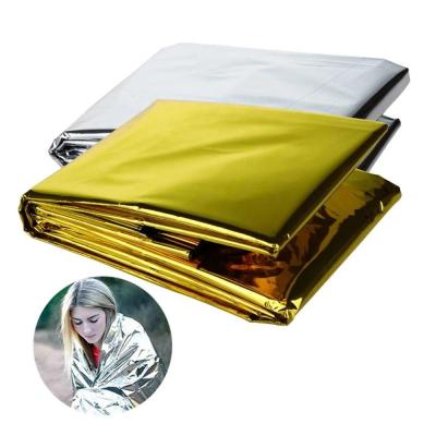 China Foil Thermal First Aid Outdoor WaterProof Emergency Survival Rescue Blanket for sale