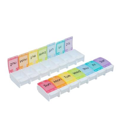 China Medicine case Weekly Pill Organizer Cases Daily Pill Box 7 Cases Hold Vitamin for sale