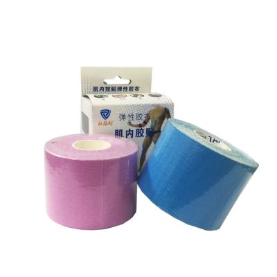 China 5*25cm Pre cut kinesiology tape waterproof sport adhesive plaster athlete precut tape for skin for sale