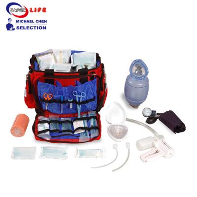 China First responder bag ambulance trauma kit with resuscitator stethoscope for sale