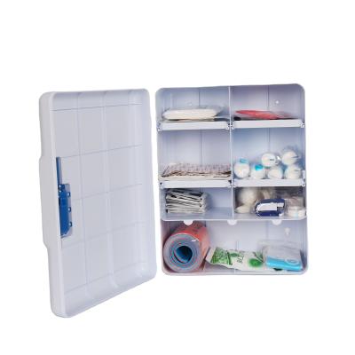 Cina 100 person ABS medicine household box Shelf Industrial First aid equipment box Emergency First Aid Cabinet Cases box in vendita