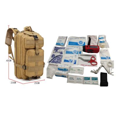 China Rescue Earthquake Bag medical pack trauma bag disaster first aid  kit bag case survival tools kit backpack for sale