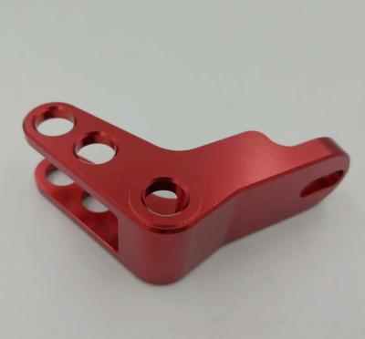 China CNC Maching Load Cell Pivot Al 6061 82*54*26 Red Oxidation Custom Made for sale