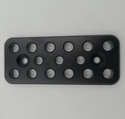 China Clutch Pedal Face CNC Machined Components 100*42*8 6061 Alumin Sandblast And Black Oxidation for sale