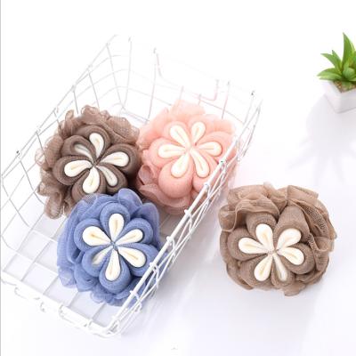 China Greenwell Bath Shower Loofah Sponge Body Scrubber Eco-friendly Healthy Ball Mesh Bath Sponge for sale