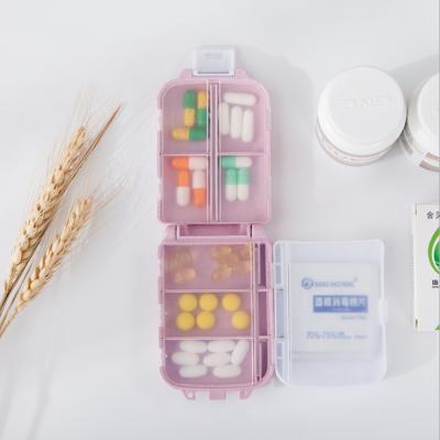 China Greenwell Home Candy Color Travel Pill Box Plastic Pill Container Organizer for sale